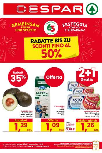 Volantino Despar - 4/9/2025 - 17/9/2025.