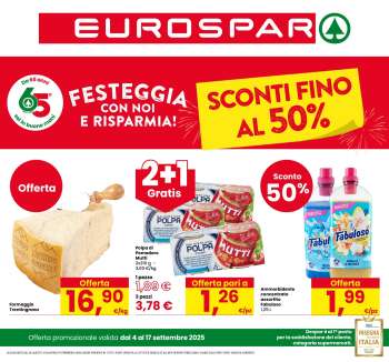 Volantino Eurospar - 4/9/2025 - 17/9/2025.