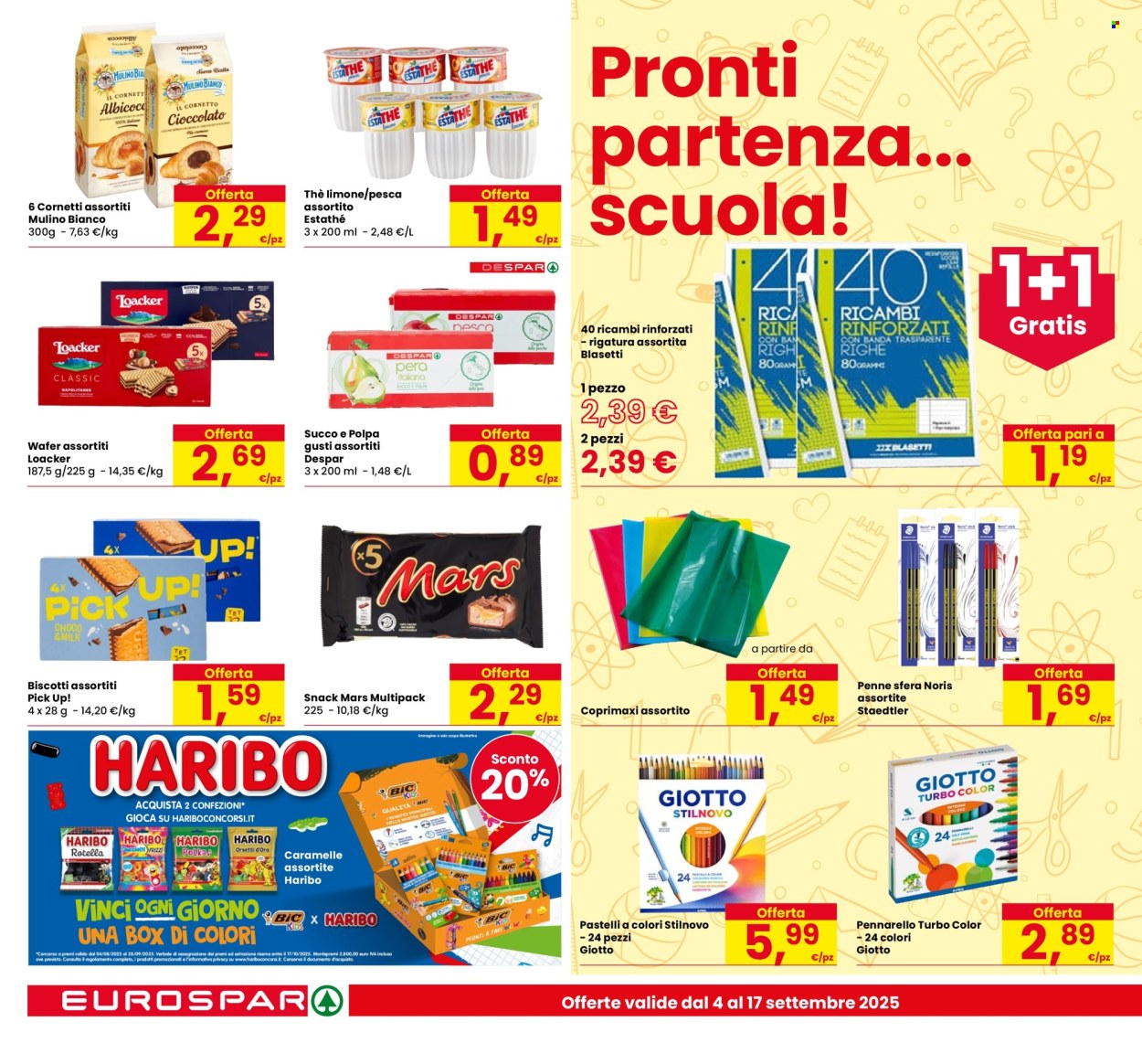 Volantino Eurospar - 4/9/2025 - 17/9/2025. Pagina 20