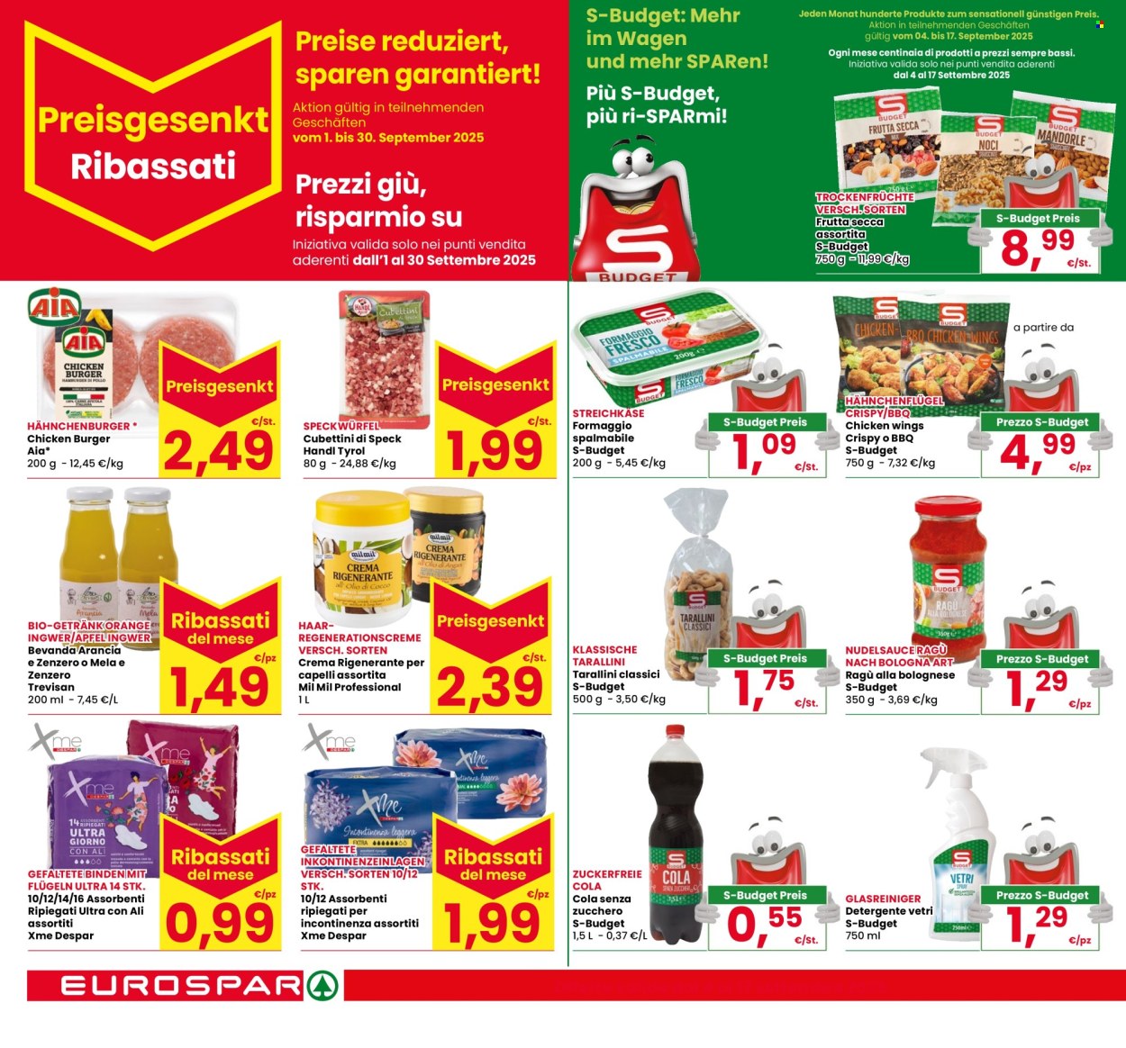 Volantino Eurospar - 4/9/2025 - 17/9/2025. Pagina 4