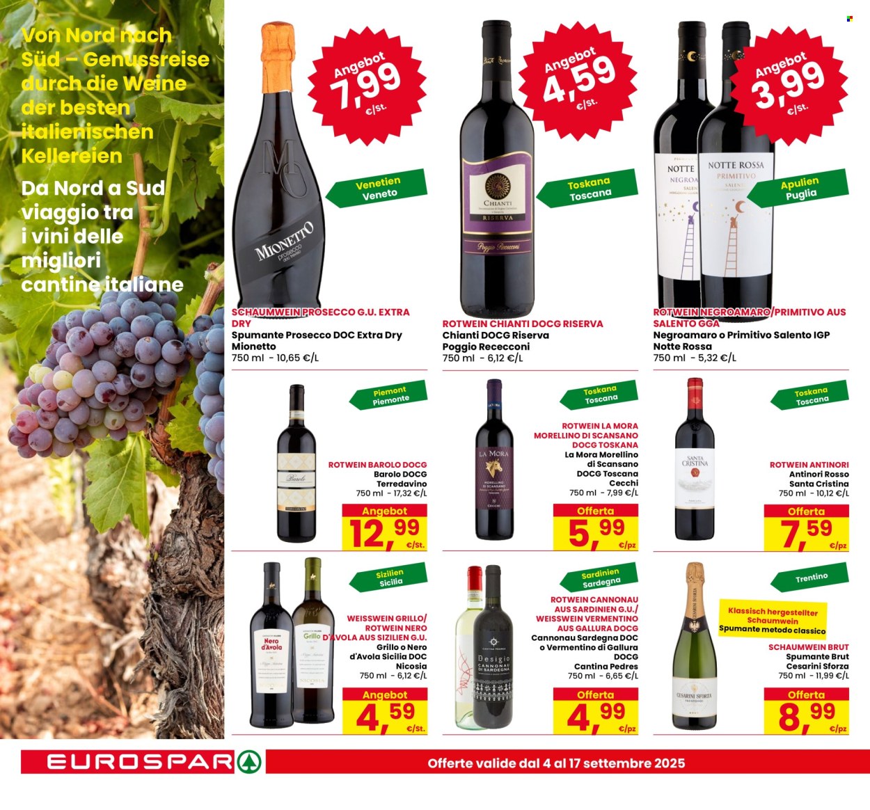 Volantino Eurospar - 4/9/2025 - 17/9/2025. Pagina 16