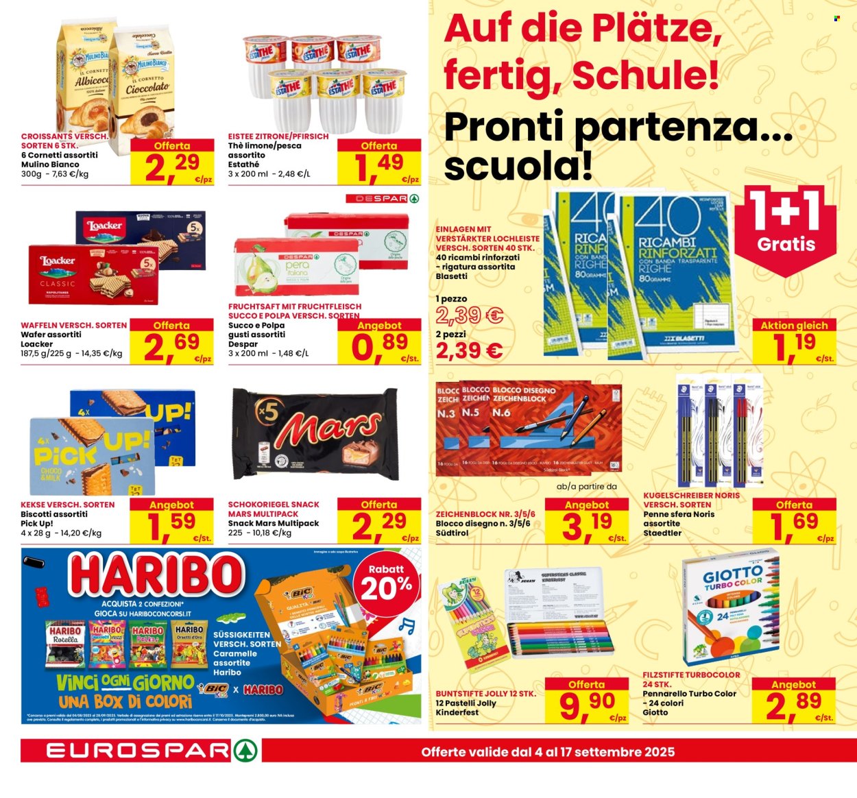 Volantino Eurospar - 4/9/2025 - 17/9/2025. Pagina 20