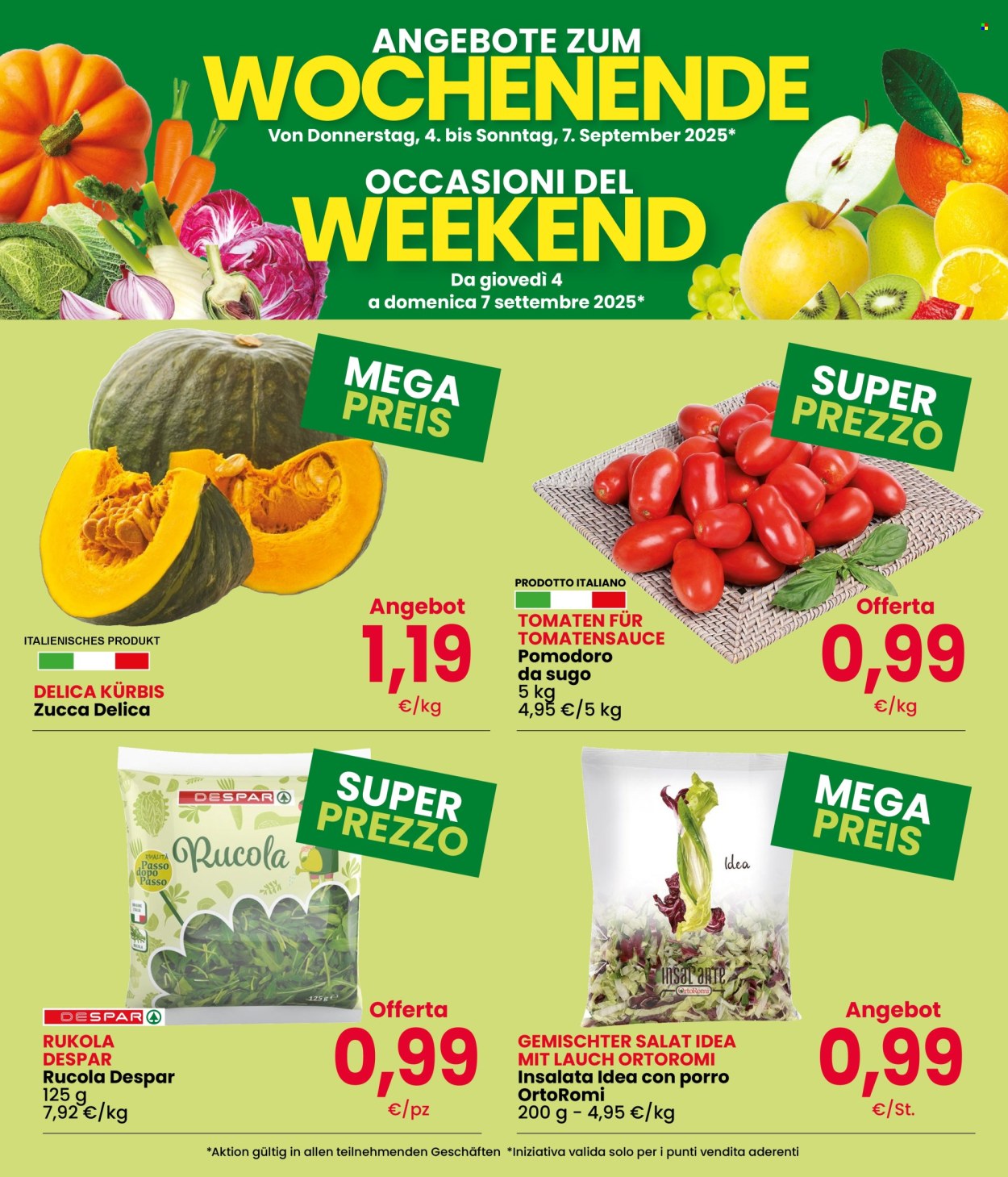 Volantino Eurospar - 4/9/2025 - 7/9/2025. Pagina 3