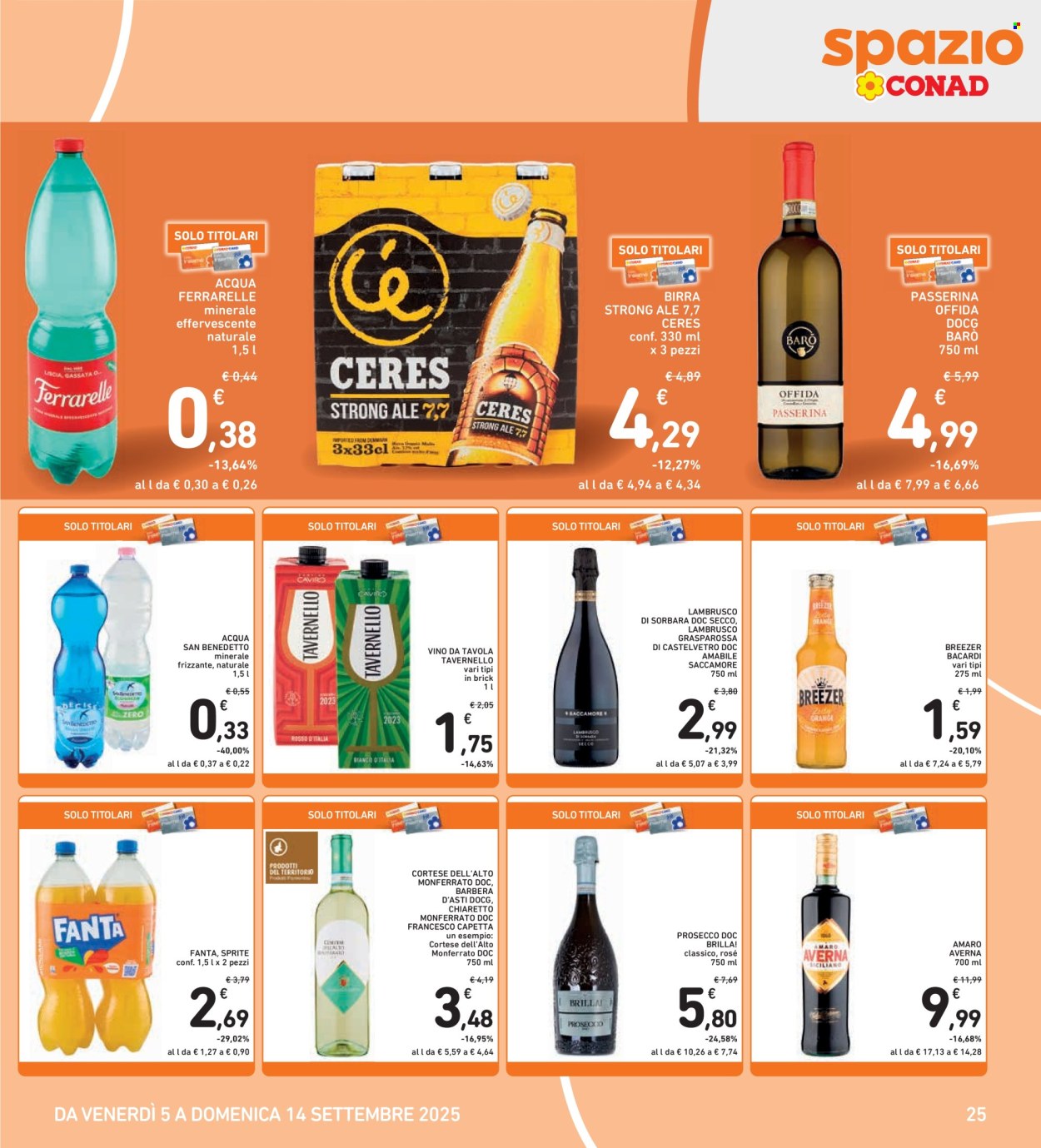 Volantino Spazio Conad - 5/9/2025 - 14/9/2025. Pagina 25