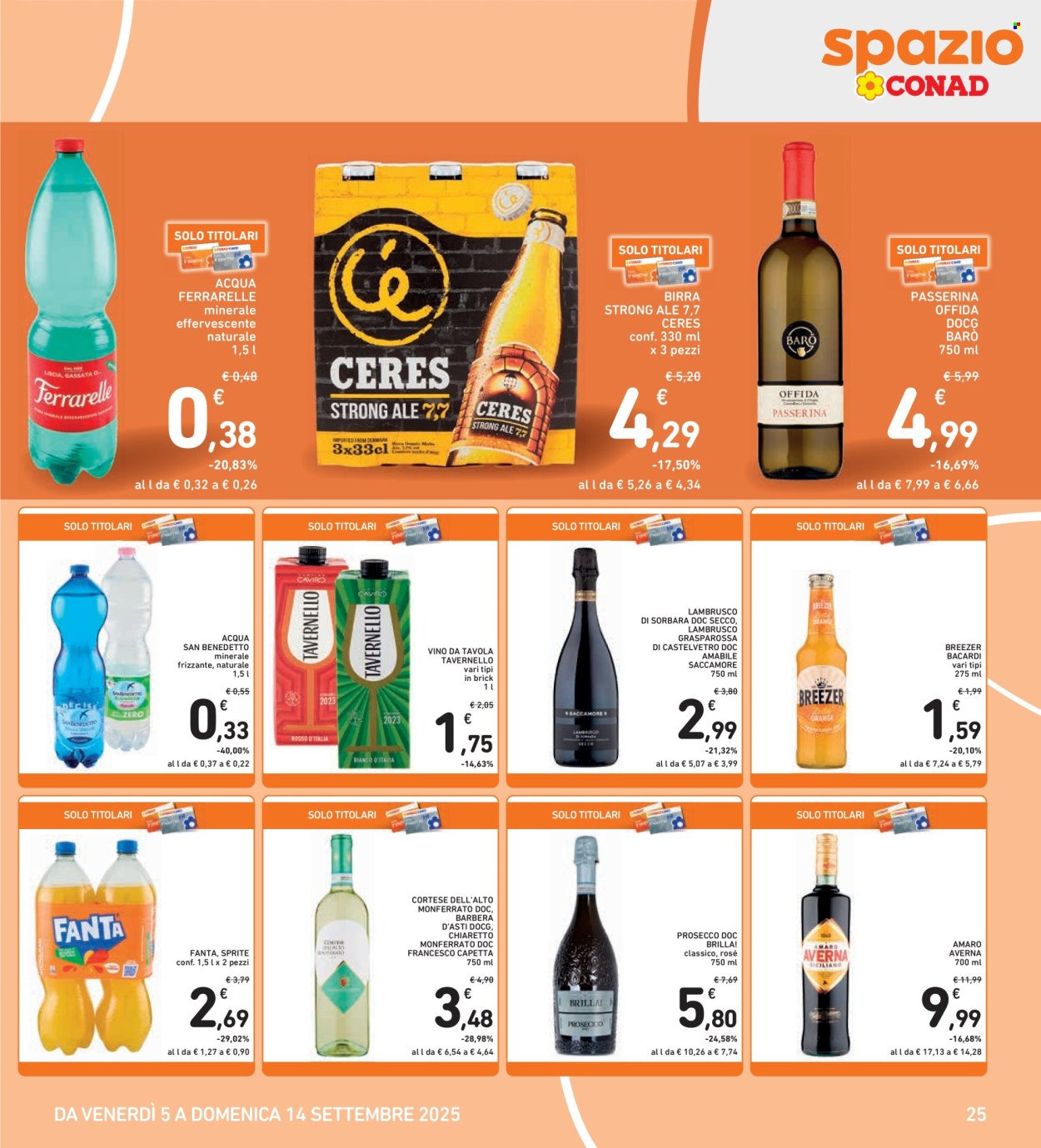 Volantino Spazio Conad - 5/9/2025 - 14/9/2025. Pagina 25