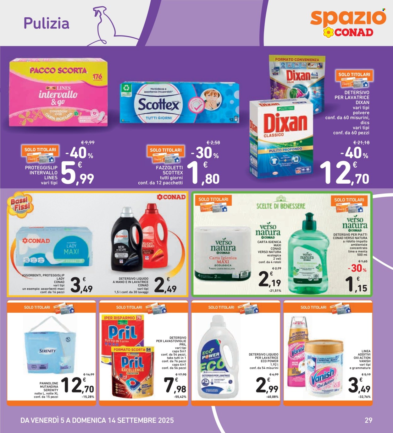 Volantino Spazio Conad - 5/9/2025 - 14/9/2025. Pagina 29