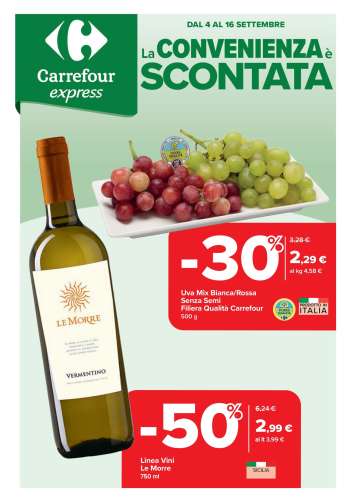 Volantino Carrefour - 4/9/2025 - 16/9/2025.