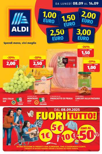 Volantino Aldi - 8/9/2025 - 14/9/2025.