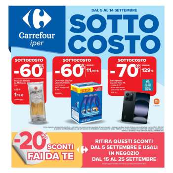 Volantino Carrefour - 5/9/2025 - 14/9/2025.
