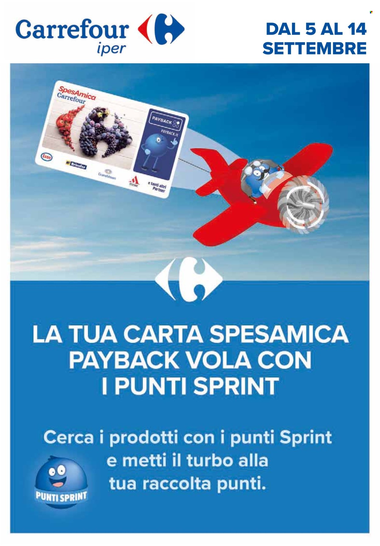 Volantino Carrefour - 5/9/2025 - 14/9/2025. Pagina 1