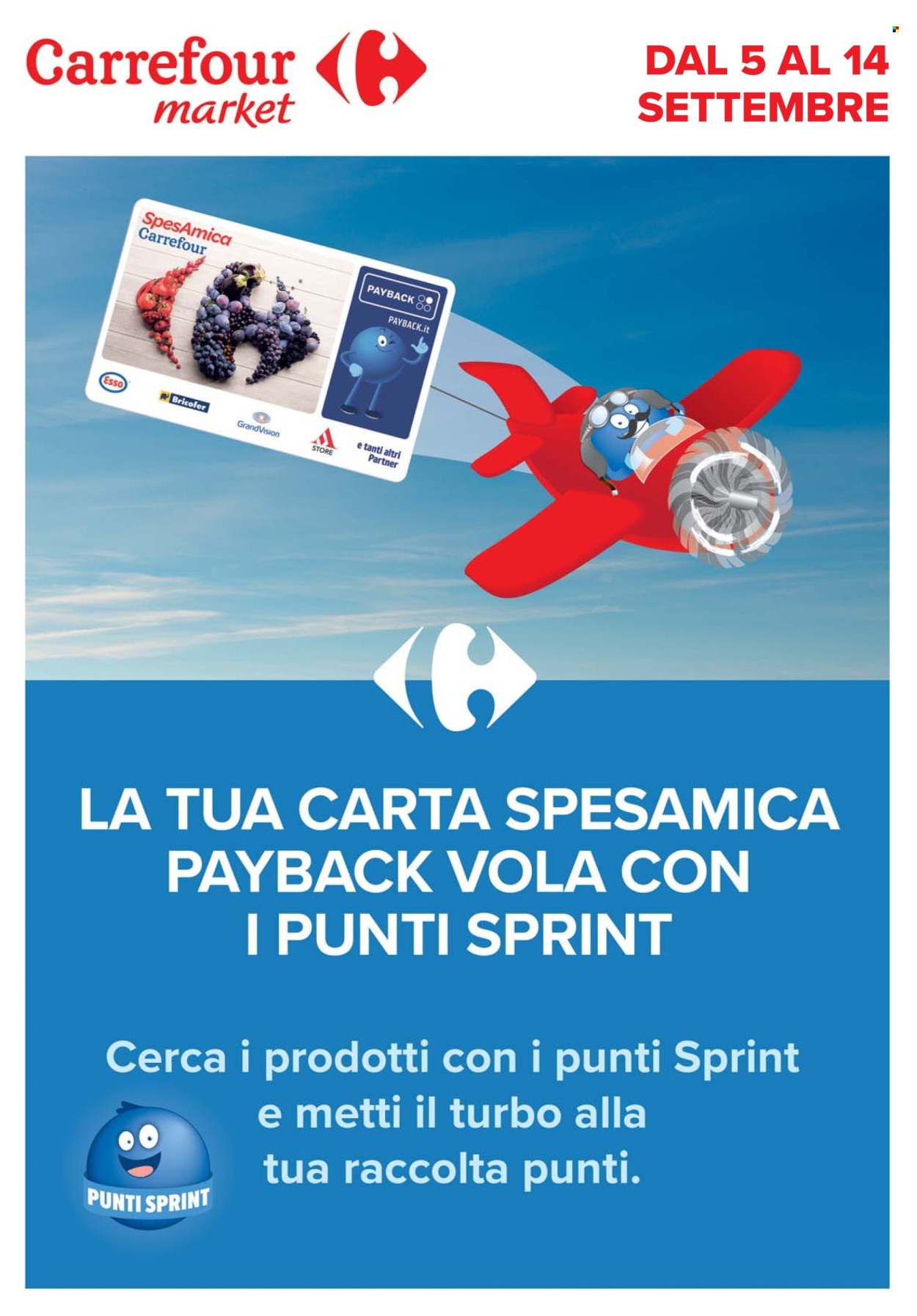 Volantino Carrefour - 5/9/2025 - 14/9/2025. Pagina 1