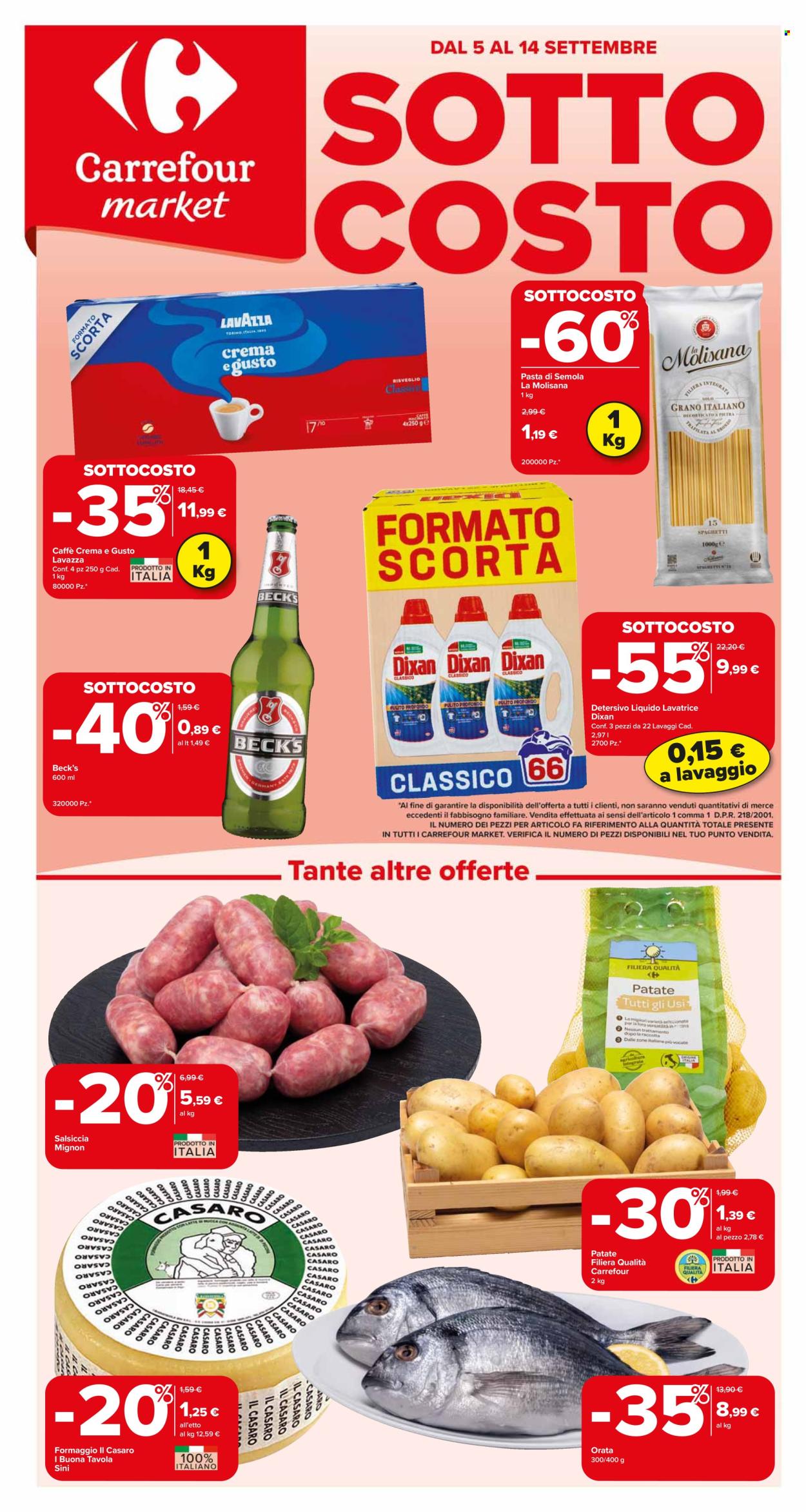 Volantino Carrefour - 5/9/2025 - 14/9/2025. Pagina 1