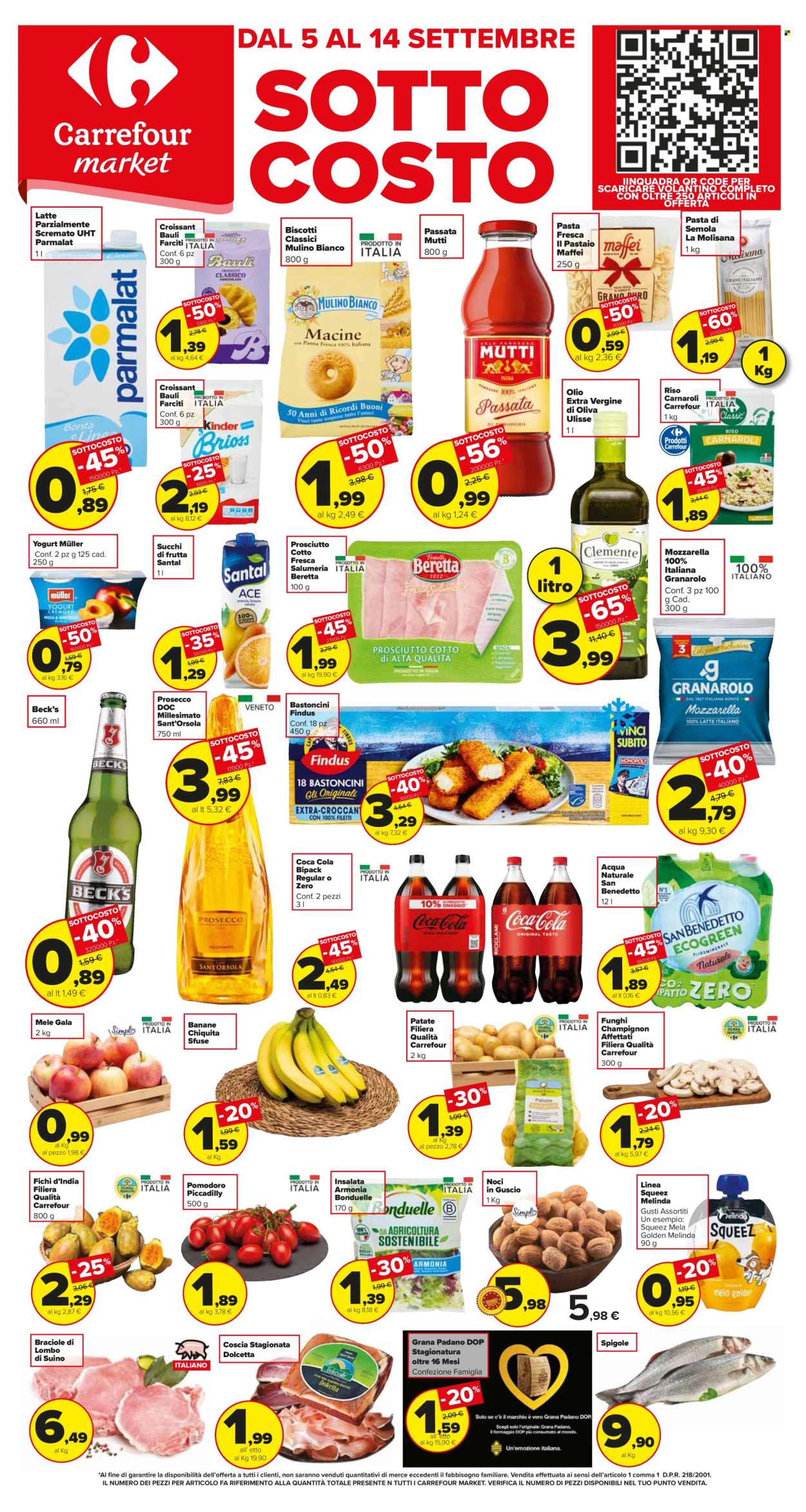 Volantino Carrefour - 5/9/2025 - 14/9/2025. Pagina 1