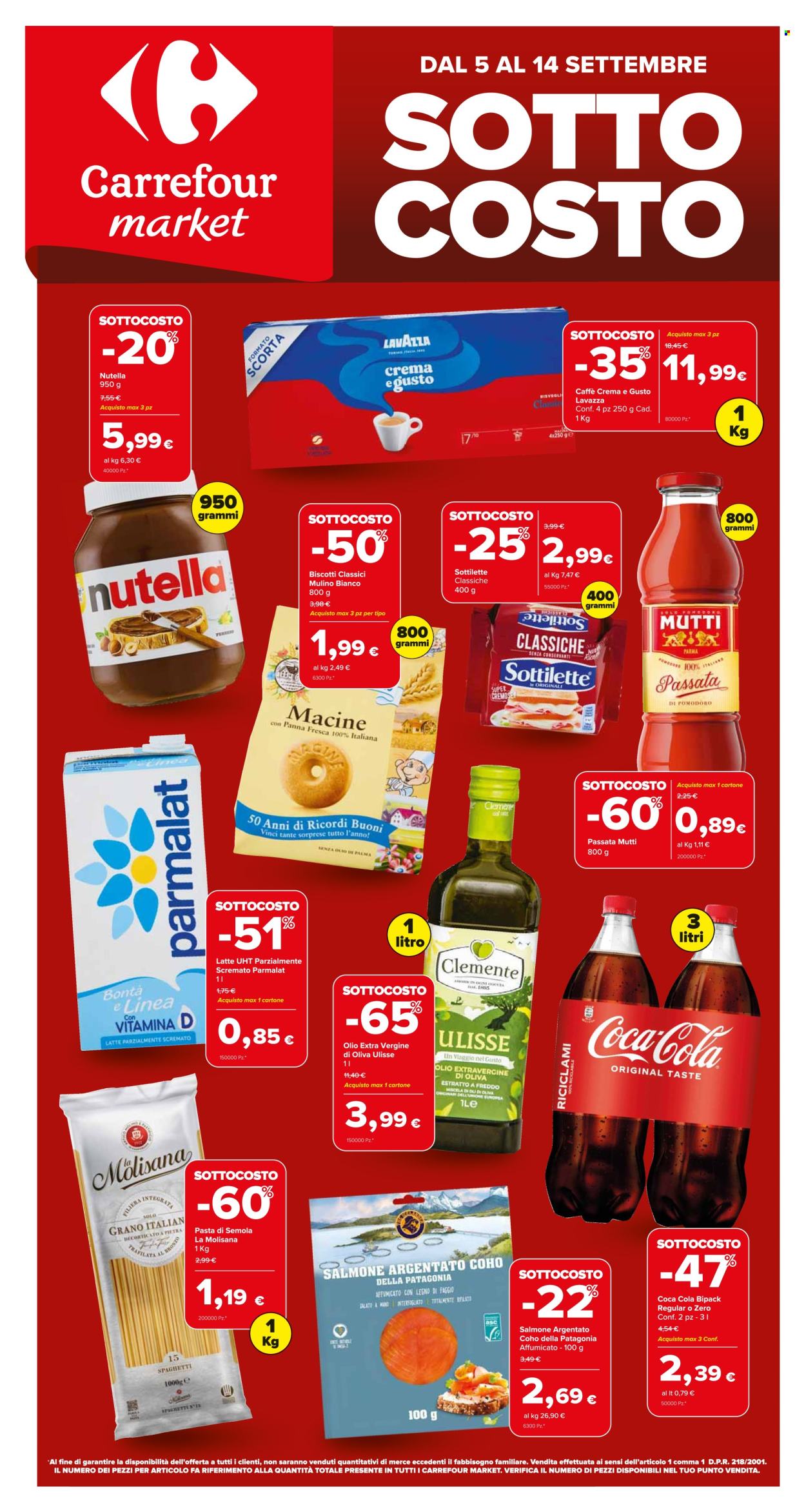 Volantino Carrefour - 5/9/2025 - 14/9/2025. Pagina 1
