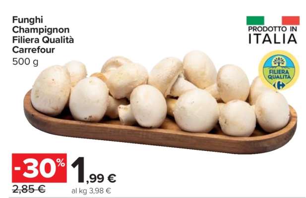 Funghi Champignon Filiera Qualità Carrefour