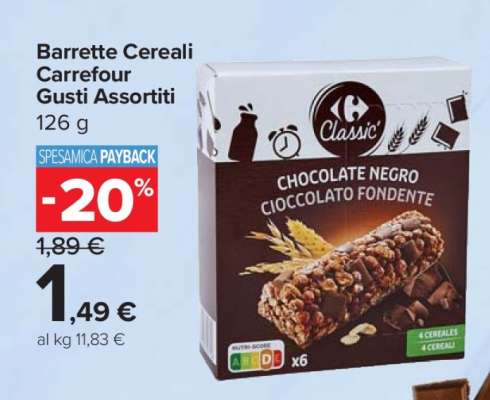 Barrette Cereali Carrefour Gusti Assortiti