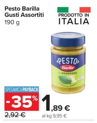 Pesto Barilla Gusti Assortiti