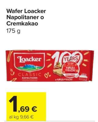Wafer Loacker Napolitaner o Cremkakao