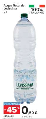 Acqua Naturale Levissima