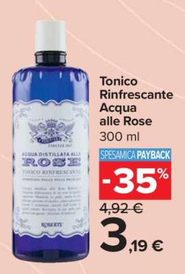 Tonico Rinfrescante Acqua alle Rose