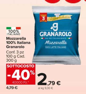 Mozzarella 100% Italiana Granarolo