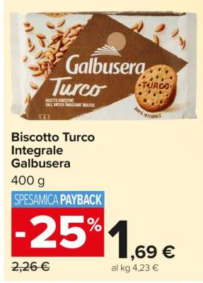 Biscotto Turco Integrale Galbusera