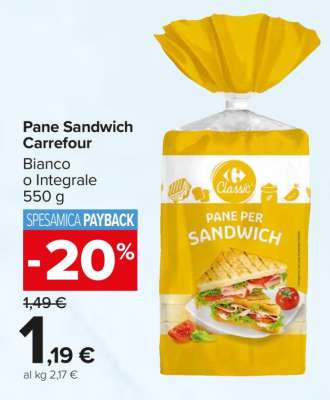 Pane Sandwich Carrefour