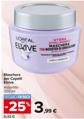 Maschera per Capelli Elvive