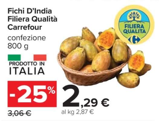 Fichi d'India Filiera Qualità Carrefour