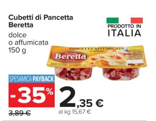 Cubetti di Pancetta Beretta