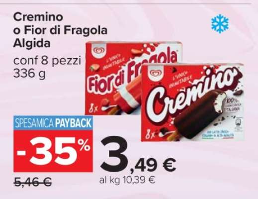 Cremino o Fior di Fragola Algida