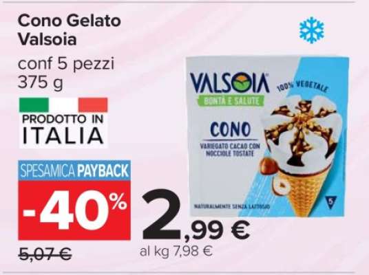 Cono Gelato Valsoia