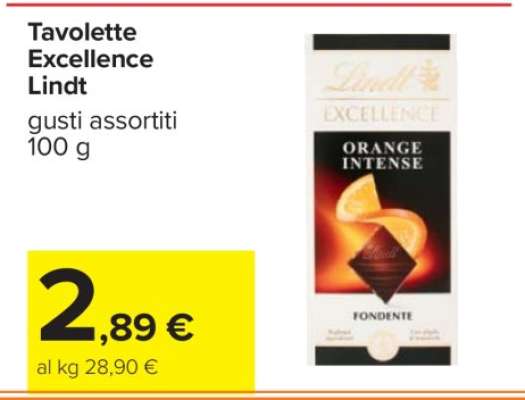 Tavolette Excellence Lindt