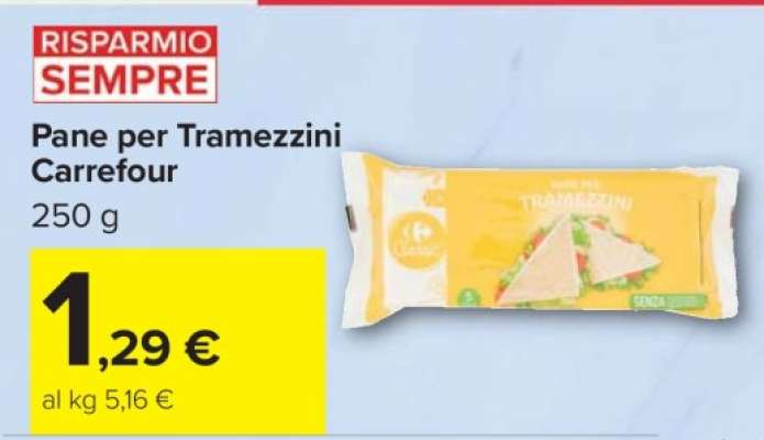 Pane per Tramezzini Carrefour