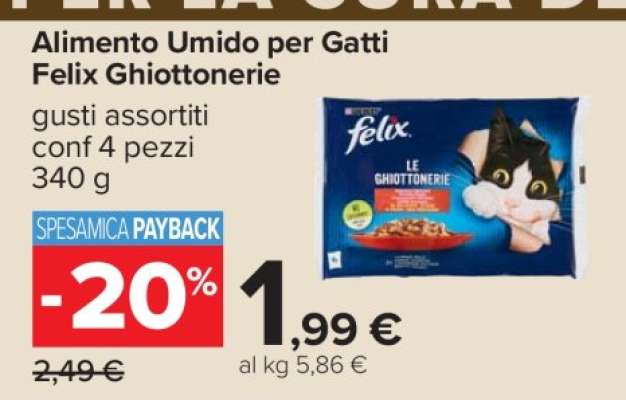 Alimento Umido per Gatti Felix Ghiottonerie