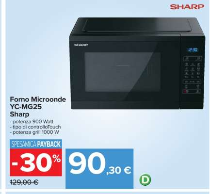Forno Microonde YC-MG25 Sharp