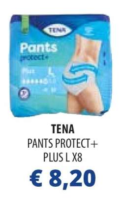 TENA PANTS PROTECT+ PLUS L X8