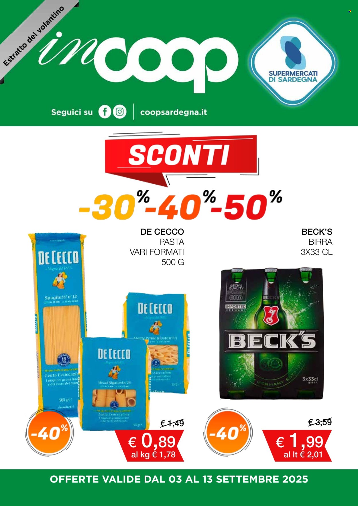 Volantino Coop - 3/9/2025 - 13/9/2025. Pagina 1