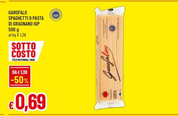 GAROFALO SPAGHETTI 9 PASTA DI GRAGNANO IGP