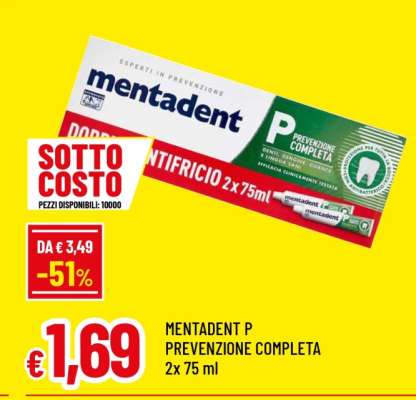 MENTADENT P PREVENZIONE COMPLETA 2x 75 ml