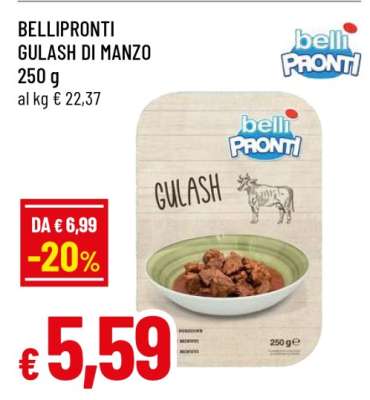 BELLIPRONTI GULASH DI MANZO