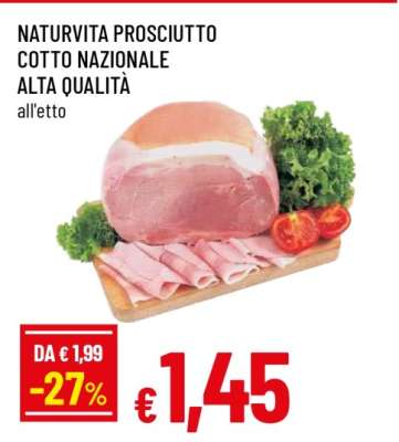 NATURVITA PROSCIUTTO COTTO NAZIONALE ALTA QUALITÀ