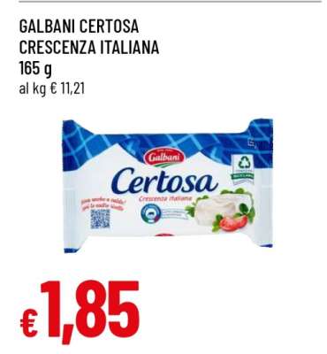 GALBANI CERTOSA CRESCENZA ITALIANA