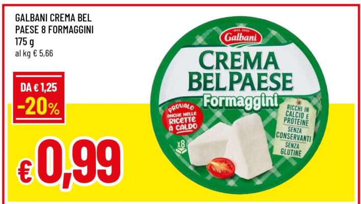 GALBANI CREMA BEL PAESE 8 FORMAGGINI