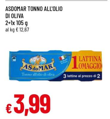 ASDOMAR Tonno all'Olio di Oliva