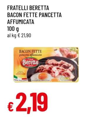 FRATELLI BERETTA BACON FETTE PANCETTA AFFUMICATA