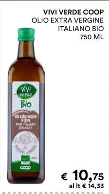 VIVI VERDE COOP OLIO EXTRA VERGINE ITALIANO BIO
