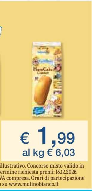 Plumcake Mulino Bianco
