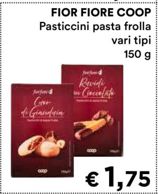 FIOR FIORE COOP Pasticcini pasta frolla