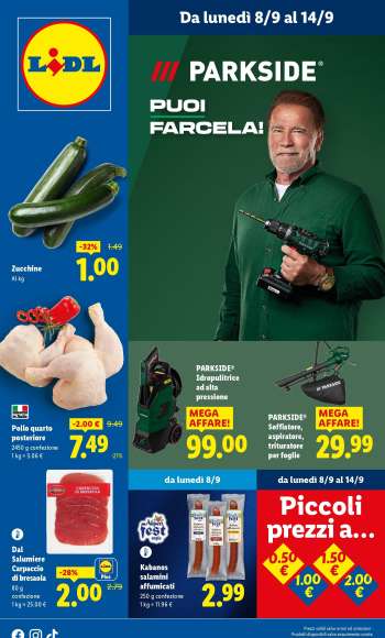 Volantino Lidl - 8/9/2025 - 14/9/2025.